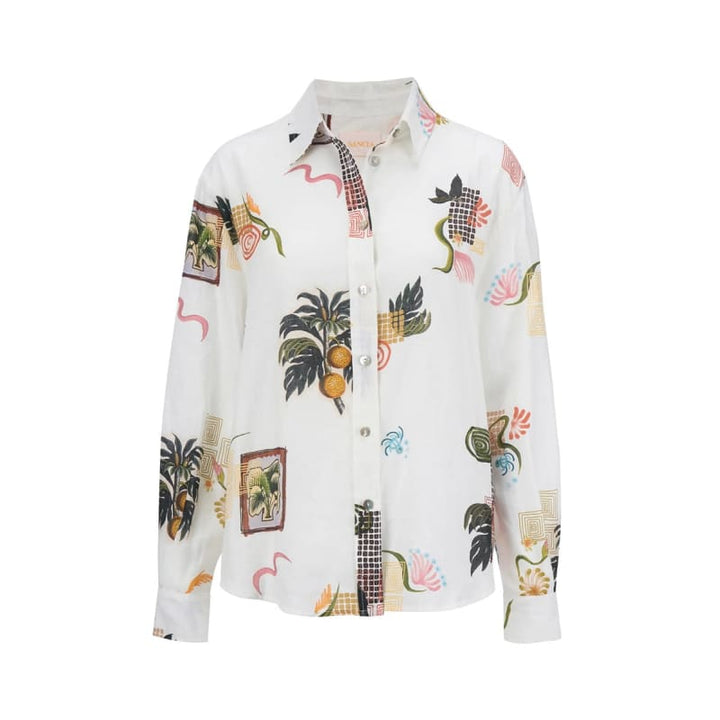 The Salma Shirt | Valencia Print - Tops