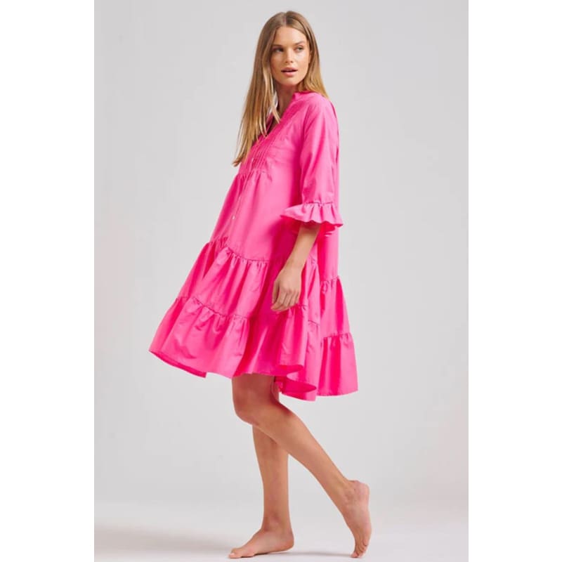 The Sindy Oversized Cotton Dress | Hot Pink