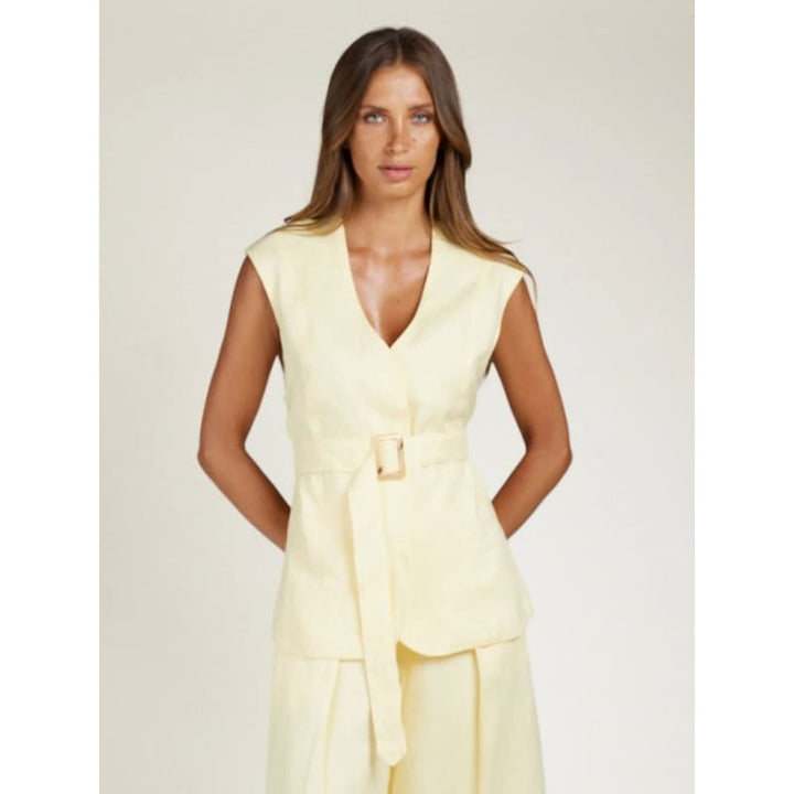 The Vest | Lemon - Tops