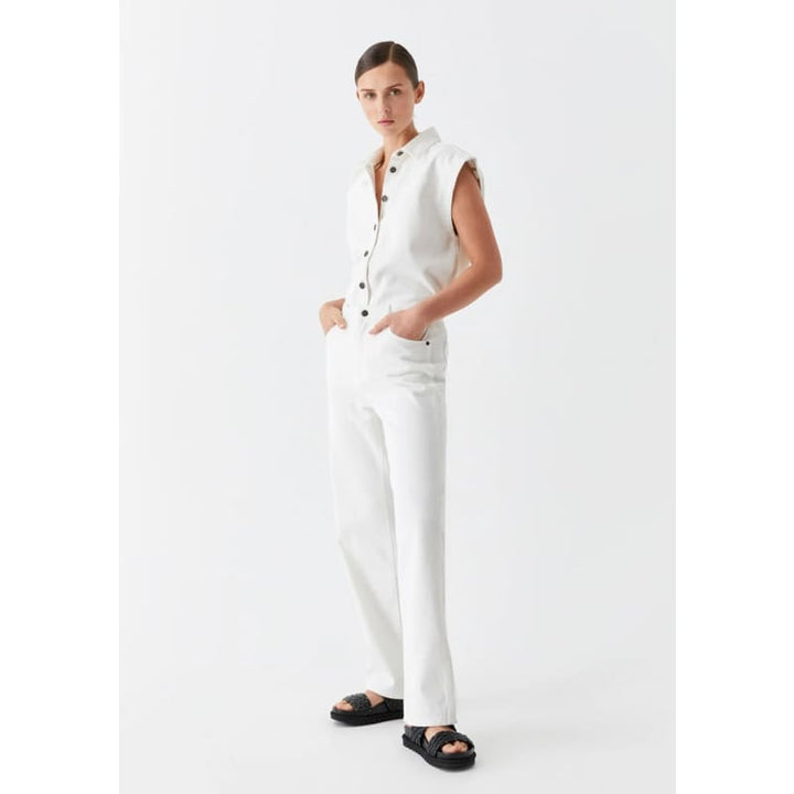 Theo Denim Jean | White - Bottoms