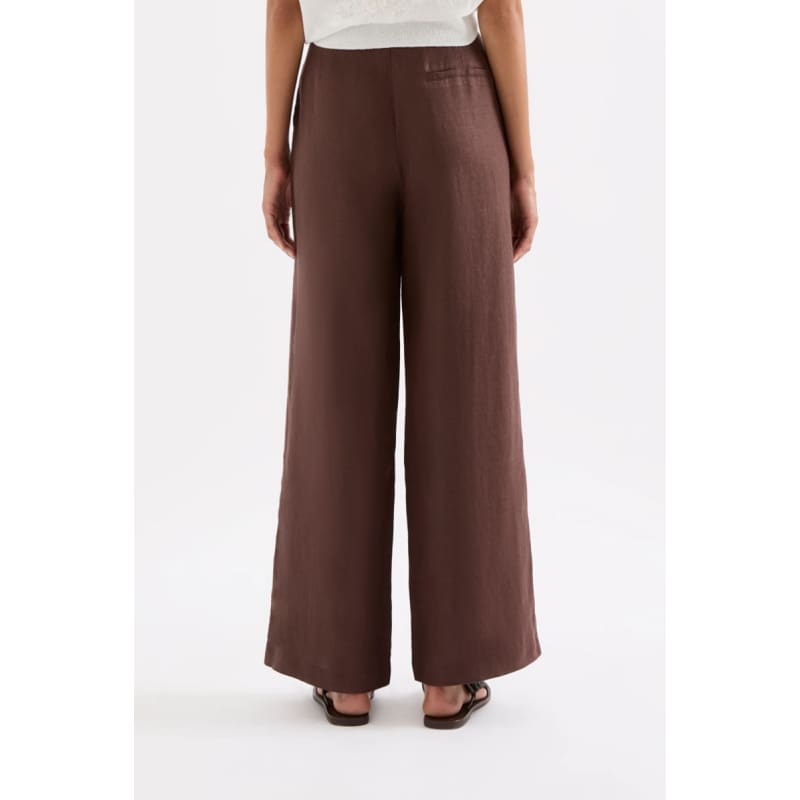 Theo Linen Pant | Chocolate - Bottoms