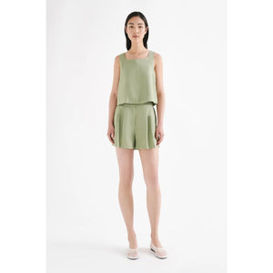 Thilda Tailored Short | Sage - Bottoms