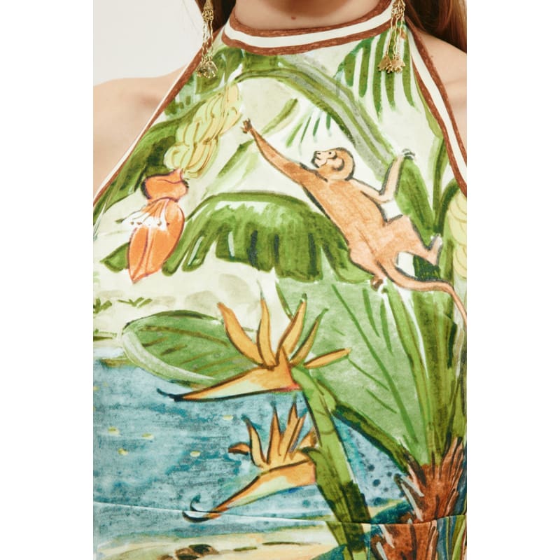 Toucan Tango Halter Mini Dress - Dress