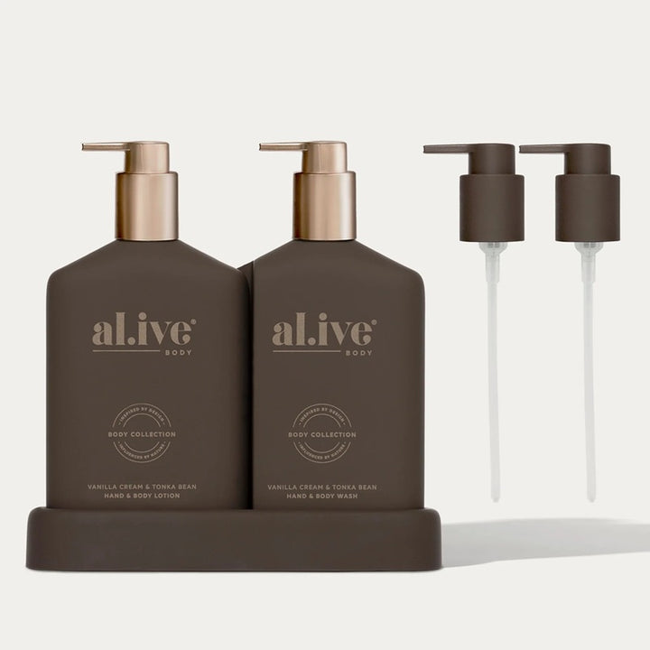 Transformative Wash & Lotion Duo | Vanilla Cream & Tonka