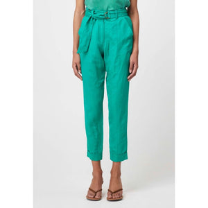 Transit Linen Viscose Pant | Bay Green - Bottoms