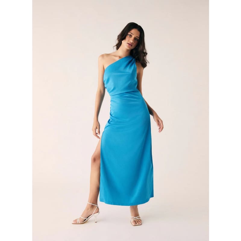 Trinity Midi Dress | Neon Blue - Dress