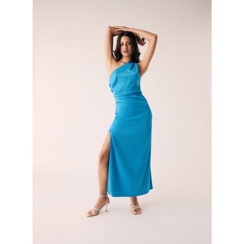 Trinity Midi Dress | Neon Blue - Dress