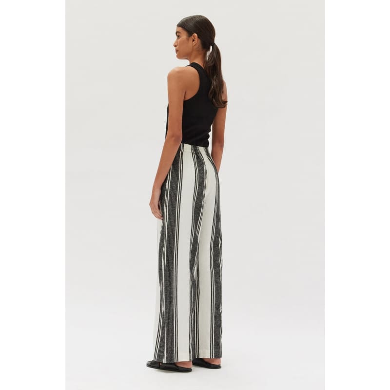 Tuscany Linen Stripe Pant - Bottoms