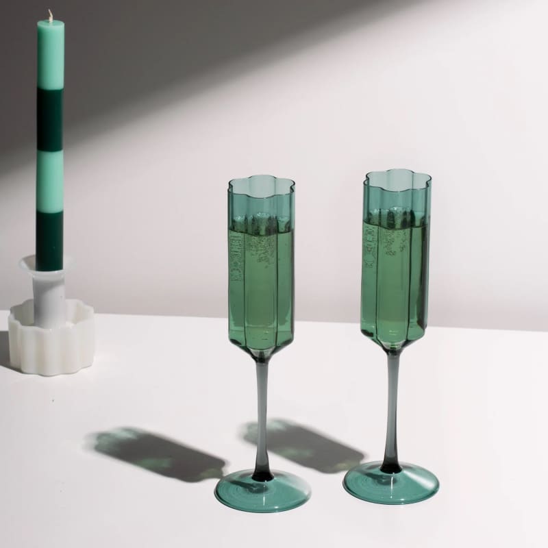 Two Wave Flute Set Teal - Accessories