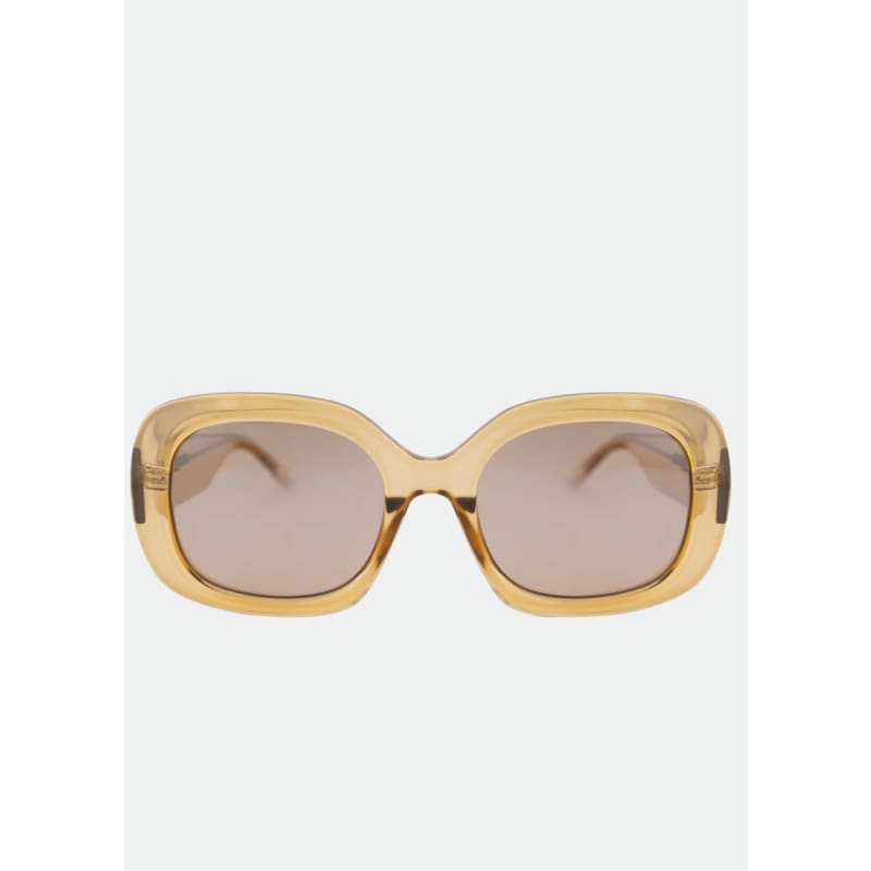 Valerie | Transparent Gold & Khaki Mirror - Accessories