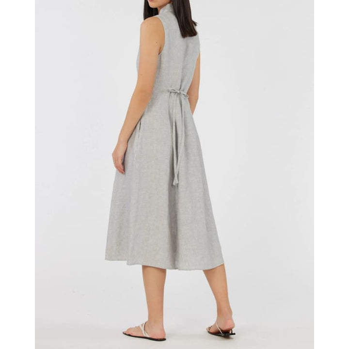 Vento Linen Dress | Cloud - Dress