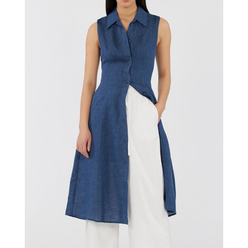 Vento Linen Dress | Ocean - Dress