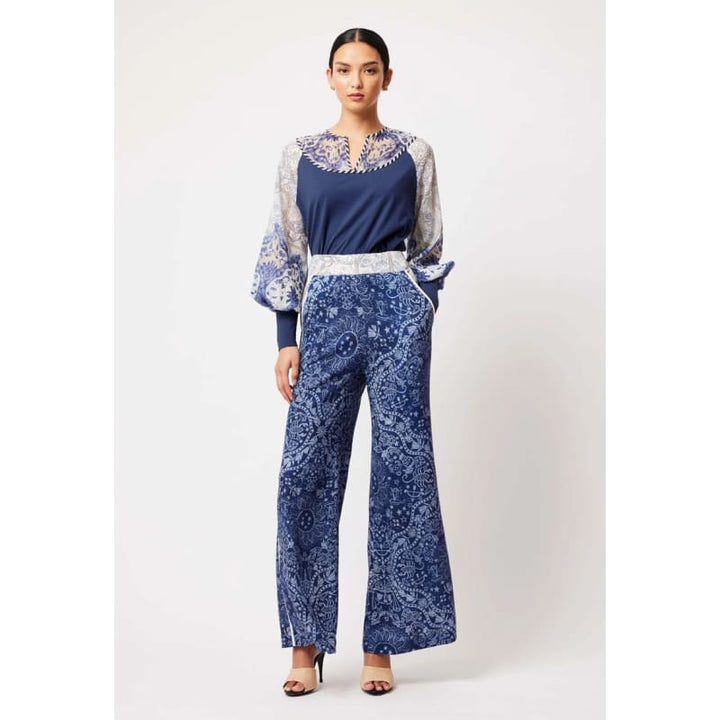 Venus Linen Viscose Pant | Zodiac Print - Bottoms