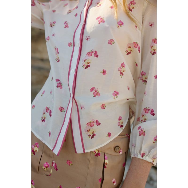 Vivian Blouse | Antique Phalae - Tops