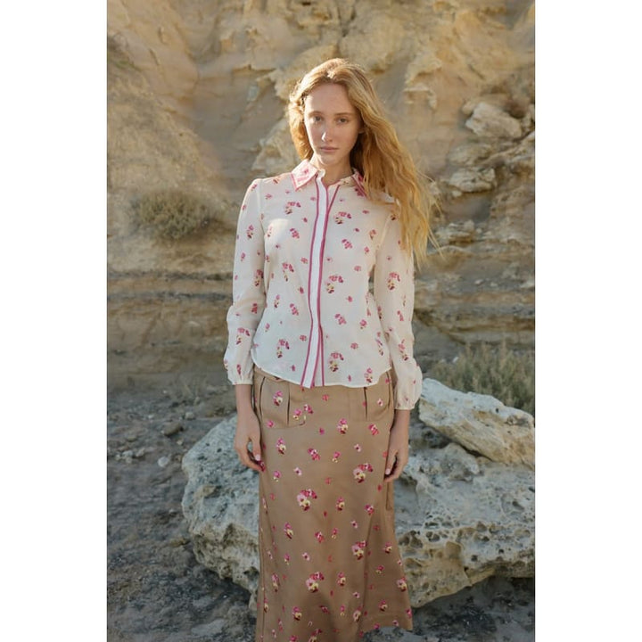 Vivian Blouse | Antique Phalae - Tops