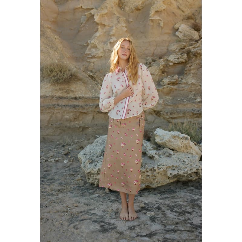 Vivian Blouse | Antique Phalae - Tops