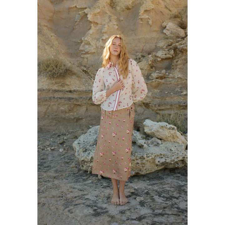 Vivian Blouse | Antique Phalae - Tops