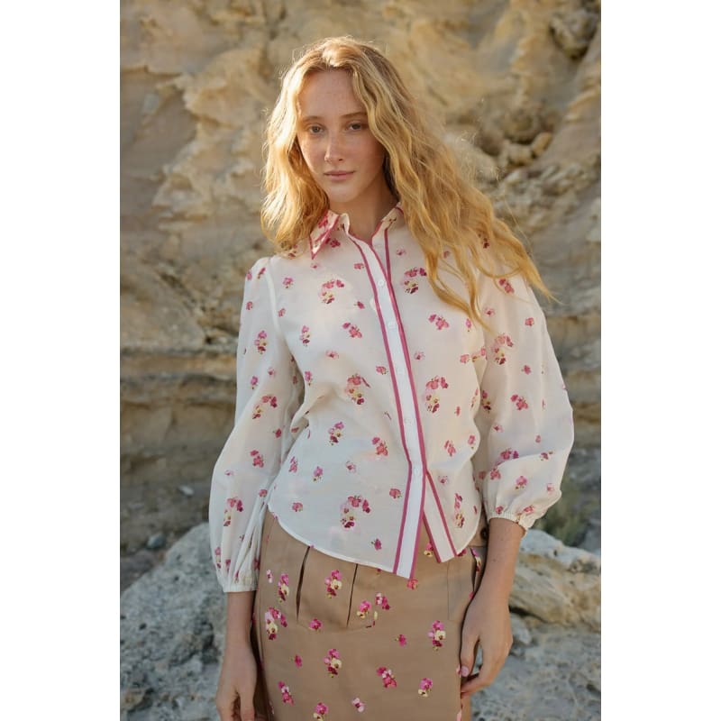 Vivian Blouse | Antique Phalae - Tops