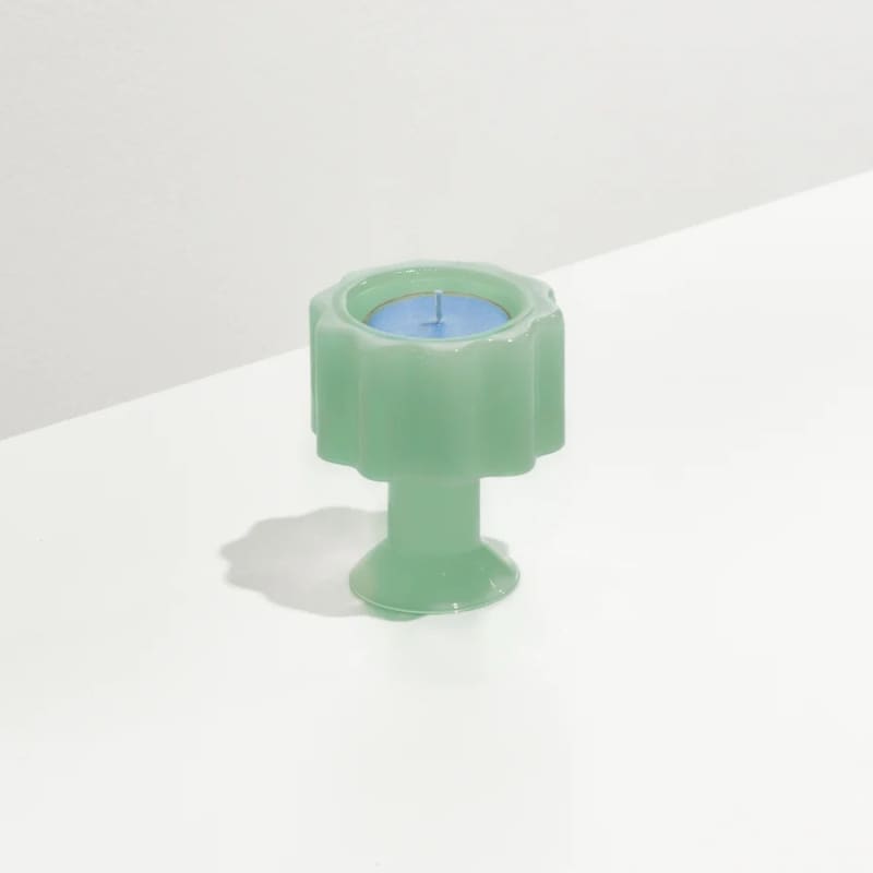 Wave Candle Holder Jade - Accessories