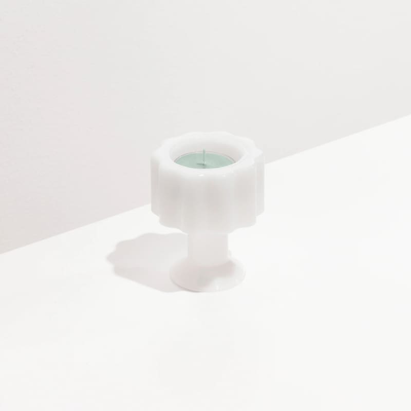 Wave Candle Holder White - Accessories