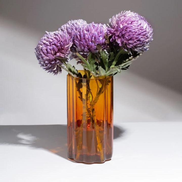 Wave Vase Amber - Accessories