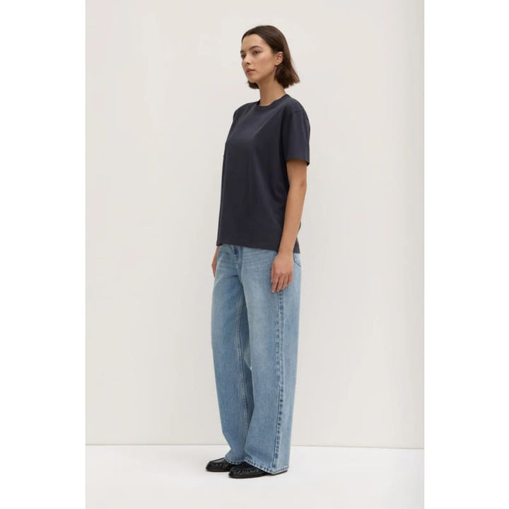 Womens Organic Base Tee | True Navy - Tops