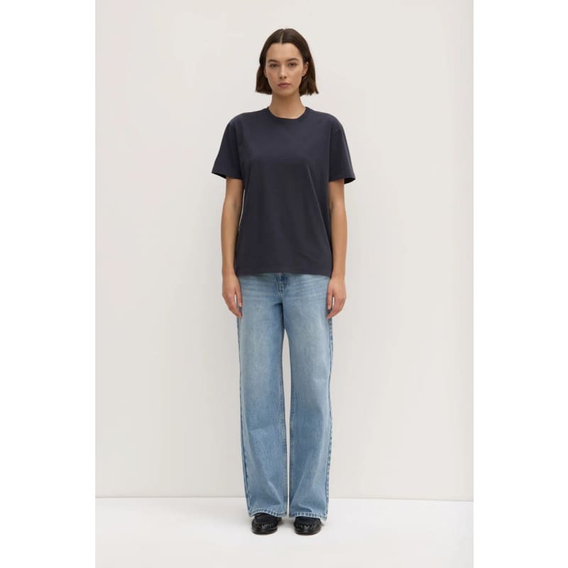 Womens Organic Base Tee | True Navy - Tops