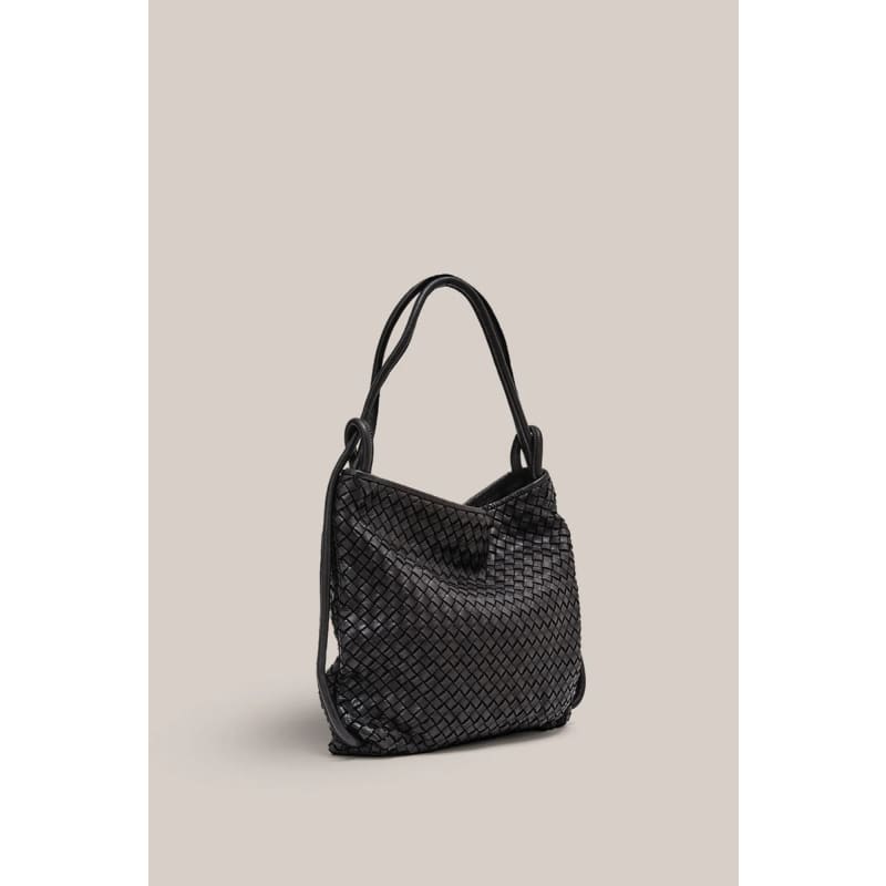 Woven Bella 2-In-1 Convertible Backpack | Black - Accessories