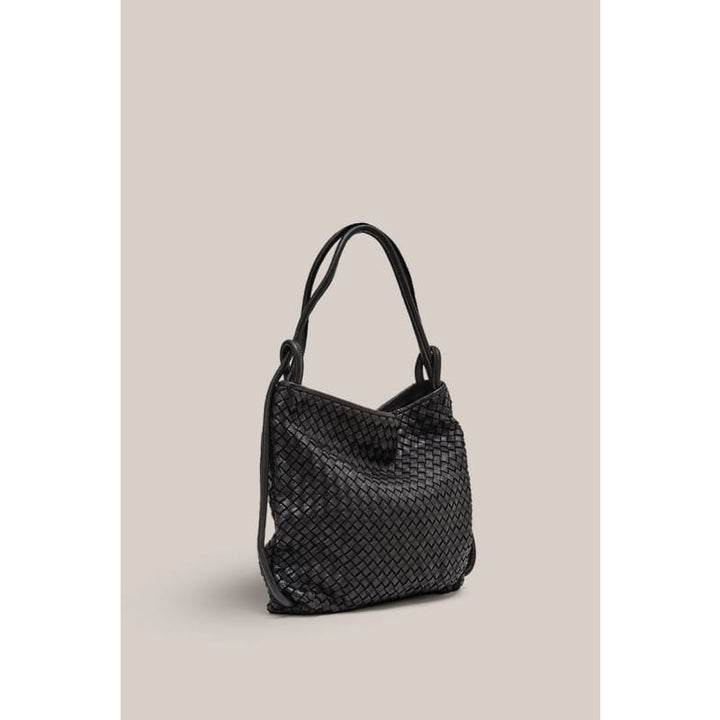 Woven Bella 2-In-1 Convertible Backpack | Black - Accessories