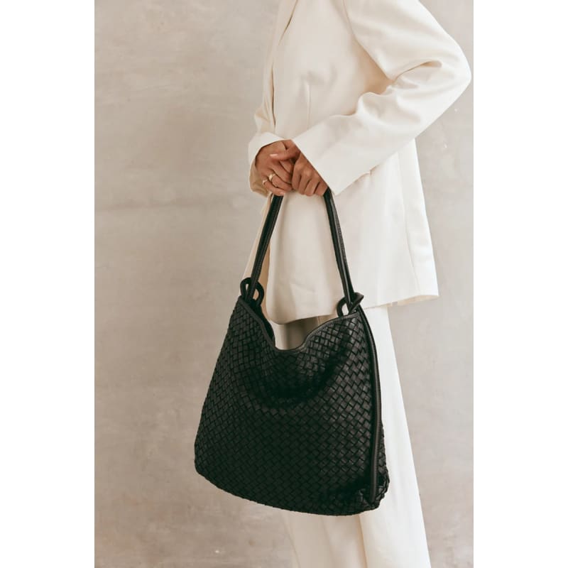 Woven Bella 2-In-1 Convertible Backpack | Black - Accessories