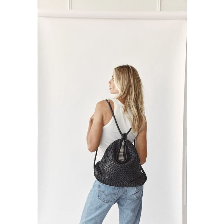 Woven Bella 2-In-1 Convertible Backpack | Black - Accessories