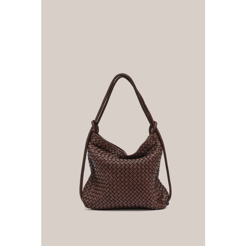 Woven Bella 2-In-1 Convertible Backpack | Dark Chocolate - Accessories