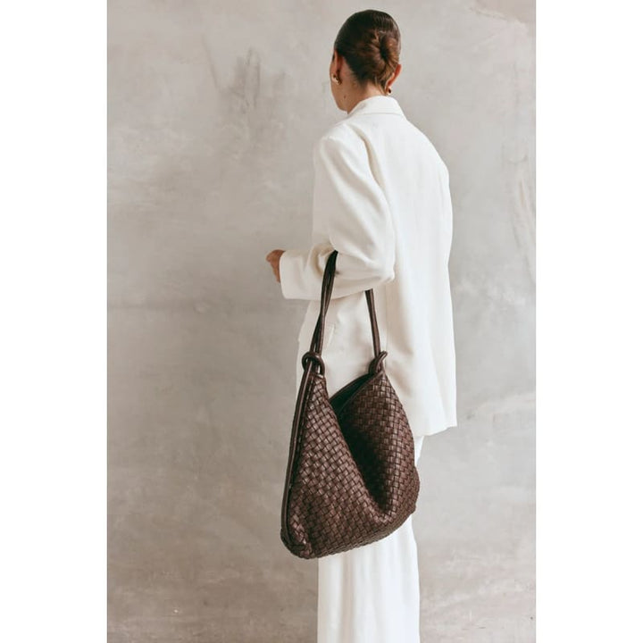 Woven Bella 2-In-1 Convertible Backpack | Dark Chocolate - Accessories