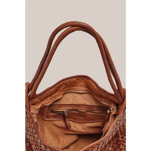 Woven Bella 2-In-1 Convertible Backpack Tote | Tan - Accessories