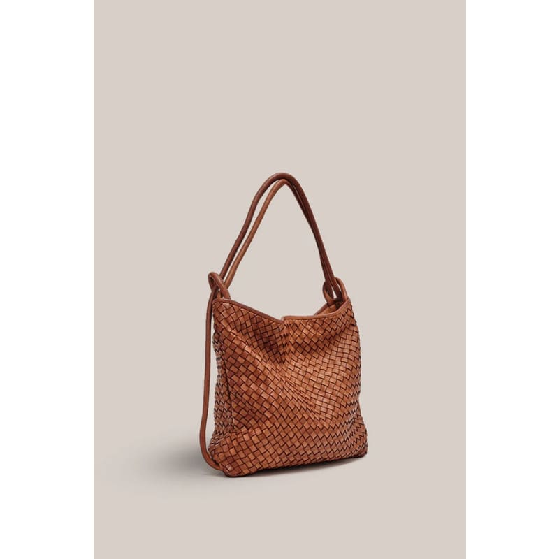 Woven Bella 2-In-1 Convertible Backpack Tote | Tan - Accessories