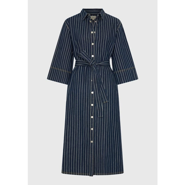 Wyatt Denim Dress | Stripe - Dress