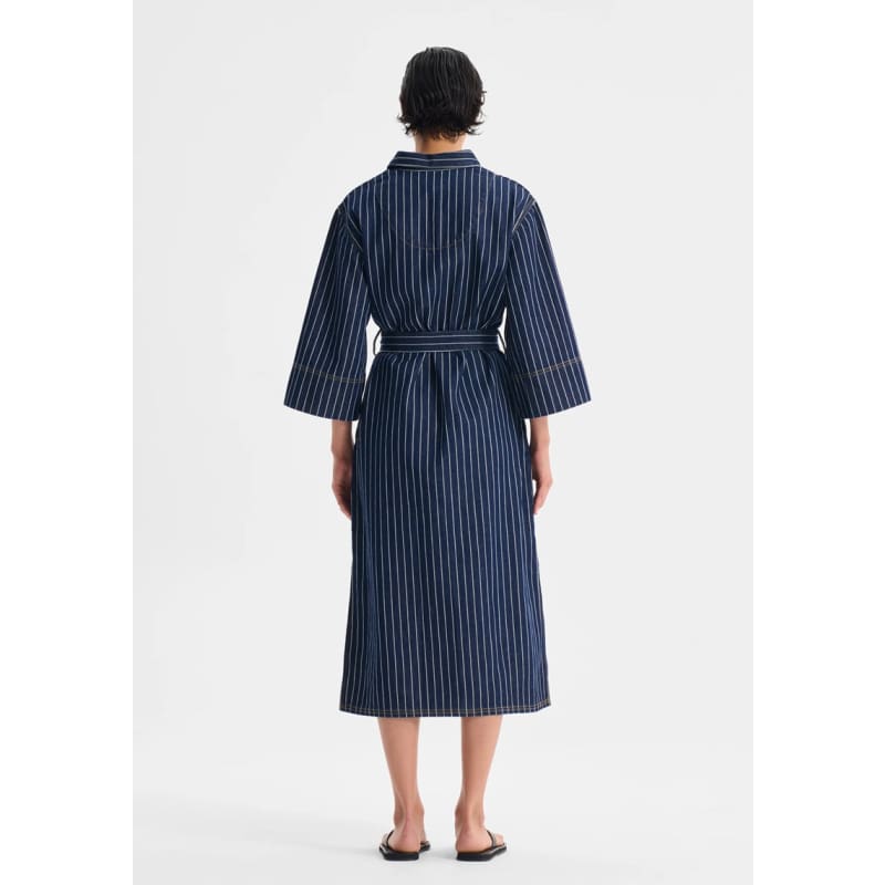 Wyatt Denim Dress | Stripe - Dress
