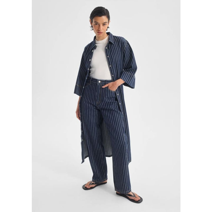 Wyatt Denim Jean | Stripe - Bottoms