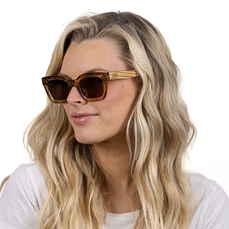 Zahra Champagne | Smoky Polarised Lens - Accessories