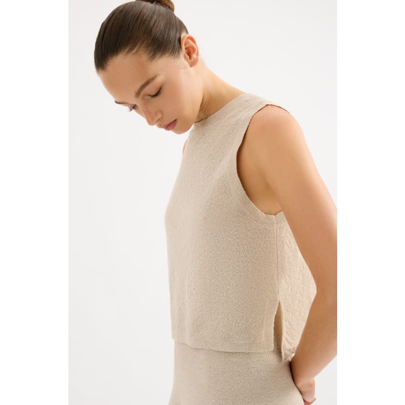 Zosia Knit Tank | Bone - Tops