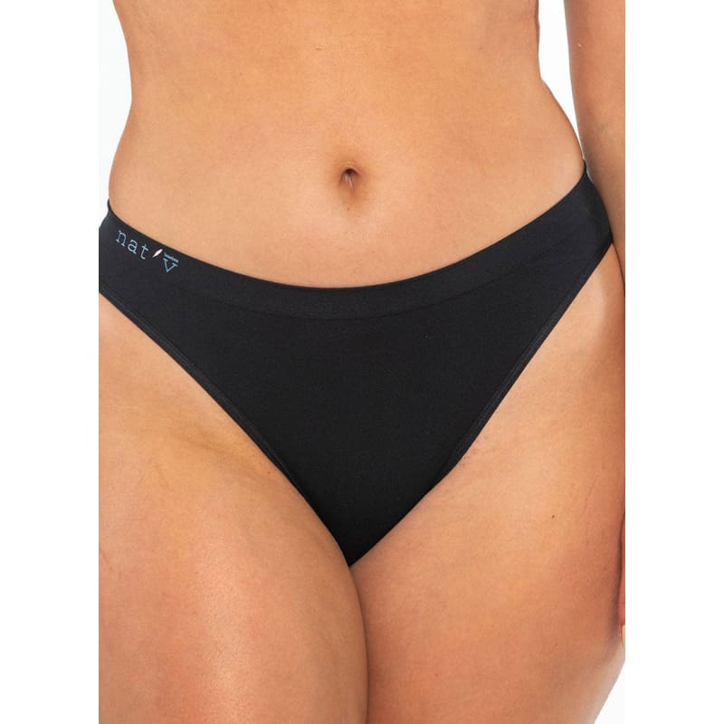 Callie Brief Natural Hip Bikini Black - Bottoms