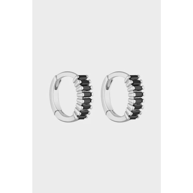 Gemini Huggies Sterling | Onyx - Accessories