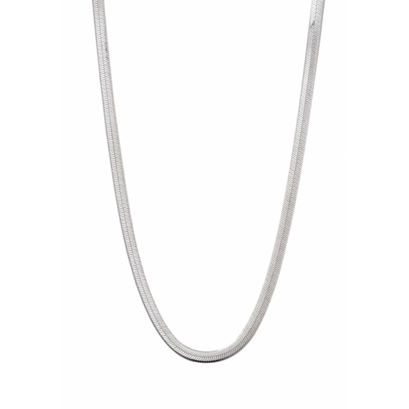 Hailey Snake Necklace 4mm Sterling Silver 45cm - Accessories